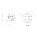 LONGSE υβριδική κάμερα CMSAHTC200FPEW, 2.8mm, 1/3" CMOS, 5MP, LED 25m