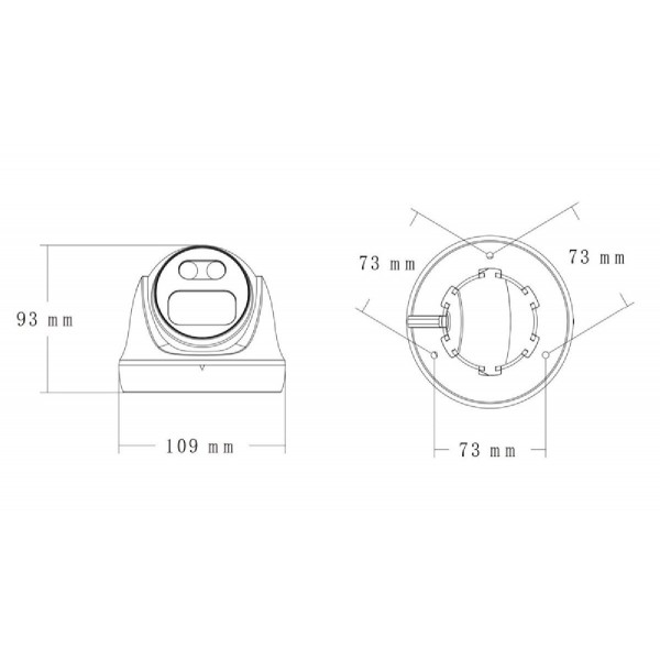 LONGSE υβριδική κάμερα CMSAHTC200FPEW, 2.8mm, 1/3" CMOS, 5MP, LED 25m