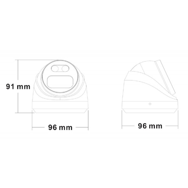 LONGSE IP κάμερα CMSBFG200, 2.8mm, 2MP, αδιάβροχη IP67, PoE