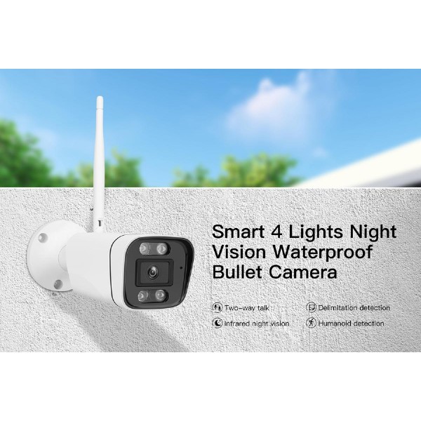 VSTARCAM smart IP κάμερα CS58, IP66, 3MP, WiFi, ανίχνευση καπνού