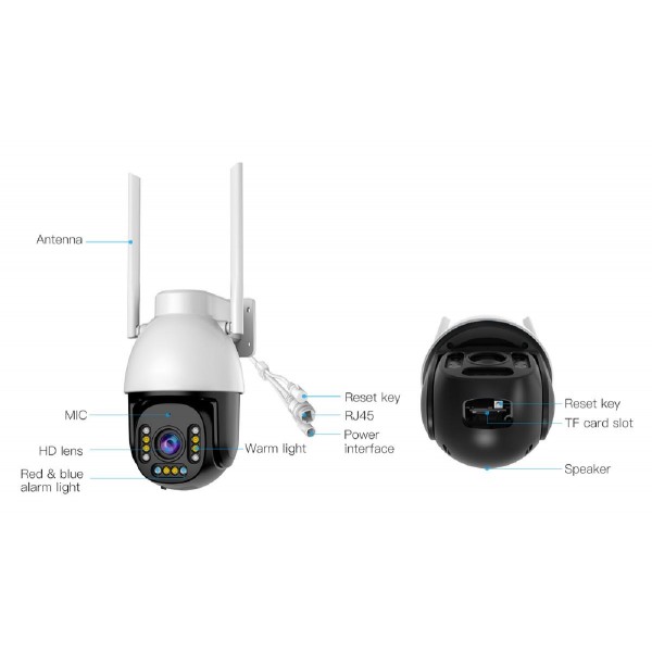 VSTARCAM smart κάμερα CS611Q-UV, 4MP, Wi-Fi, PTZ, SD