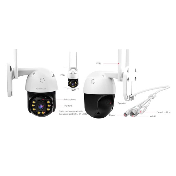 VSTARCAM IP κάμερα CS64, αδιάβροχη IP66, 3MP, WiFi, cloud/micro SD