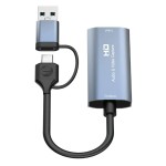 CABLETIME HDMI video capture CT-ACHC-AG, USB & USB-C, 4K/60Hz, γκρι