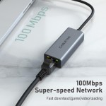 CABLETIME αντάπτορας USB σε RJ45 CT-AML1000, 1000Mbps, γκρι