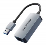 CABLETIME αντάπτορας USB σε RJ45 CT-AML2500, 2.5Gbps, γκρι