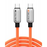 CABLETIME καλώδιο USB-C CT-CM240-ZSO1, 240W, 480Mbps, 1m, πορτοκαλί