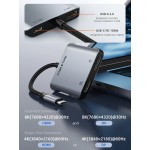 CABLETIME docking station CT-CMDH8K-AG, USB/USB-C/HDMI/DP, 8K 100W, γκρι