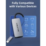 CABLETIME αντάπτορας USB-C σε RJ45 CT-CML2500, 2.5Gbps, γκρι