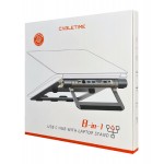 CABLETIME docking station CT-HUBS7-AG με βάση laptop, 8 θυρών, γκρι