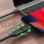 CABLETIME αντάπτορας USB-C σε USB CT-CMAF, 5Gbps, 10.5W, μαύρος