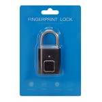 Λουκέτο ασφαλείας με fingerprint CTL-0021, 50mm, μεταλλικό, μαύρο