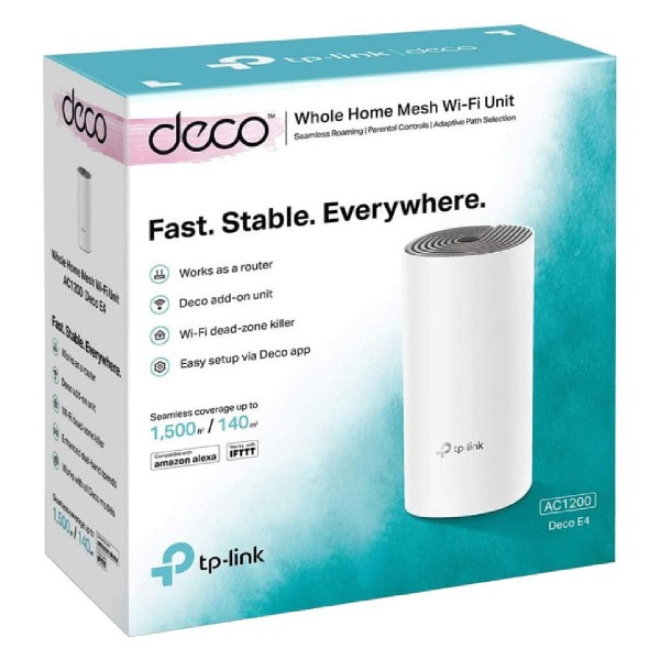 TP-LINK Home Mesh Wi-Fi System DECO E4, AC1200, Ver. 1.0