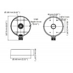 HIKVISION βάση κάμερας DS-1280ZJ-DM45, μεταλλική, λευκή