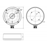 HIKVISION βάση κάμερας DS-1280ZJ-M, μεταλλική, λευκή