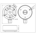 HIKVISION βάση κάμερας DS-1280ZJ-XS, μεταλλική, λευκή