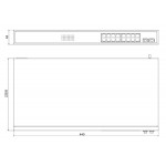 HIKVISION Managed switch DS-3E1518P-SI, 16x PoE & 2x SFP ports, 1000Mbps