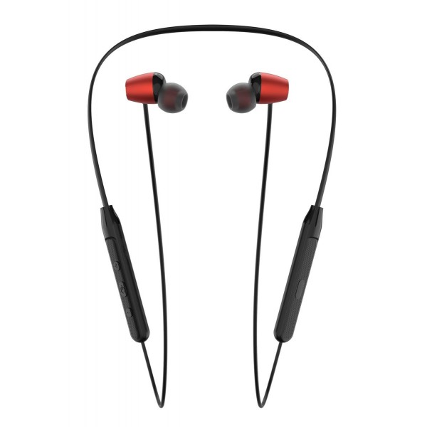 YISON earphones E19 με μαγνήτη, Bluetooth, 10mm, 130mAh, κόκκινα