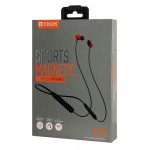 YISON earphones E19 με μαγνήτη, Bluetooth, 10mm, 130mAh, κόκκινα