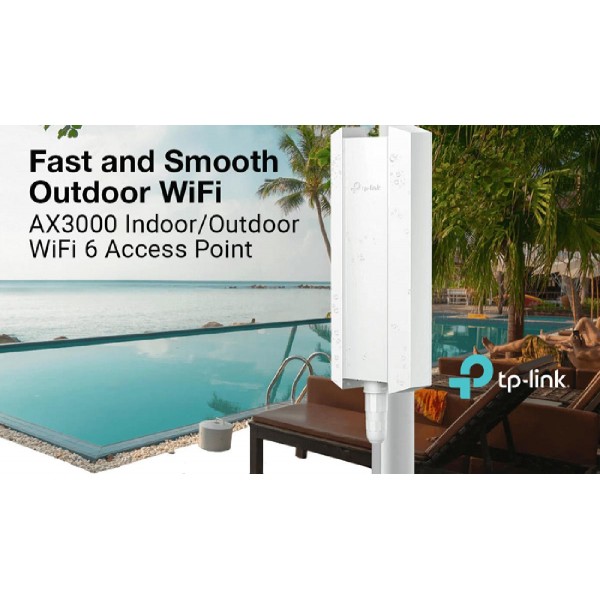 TP-LINK access point EAP650-Outdoor, WiFi 6, Mesh, AX3000, Ver. 1.0