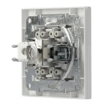 SCHNEIDER ELECTRIC επιτοίχια πρίζα δικτύου RJ45 & RJ12 Asfora EPH4900121