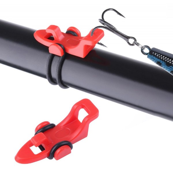 POWERTECH holder για αγκίστρι ψαρέματος FISH-0026, 3 δαχτυλίδια, κόκκινο