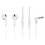 CELEBRAT earphones με μικρόφωνο G20, 3.5mm, 1.2m, λευκά