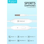 CELEBRAT earphones με μικρόφωνο G7, 3.5mm, 1.2m, λευκά