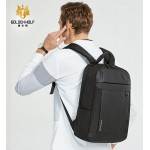 ARCTIC HUNTER τσάντα ώμου GB00400-BK, με θήκη laptop, μαύρη, 15.6 Laptop