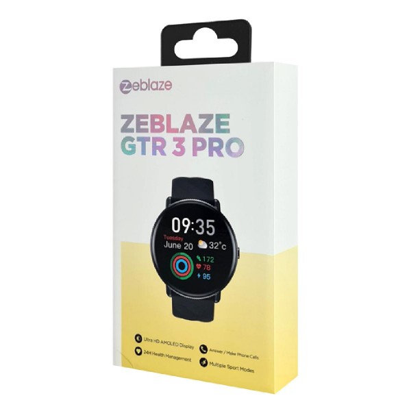 ZEBLAZE smartwatch GTR 3 Pro, heart rate, 1.43" AMOLED, IP68, μαύρο