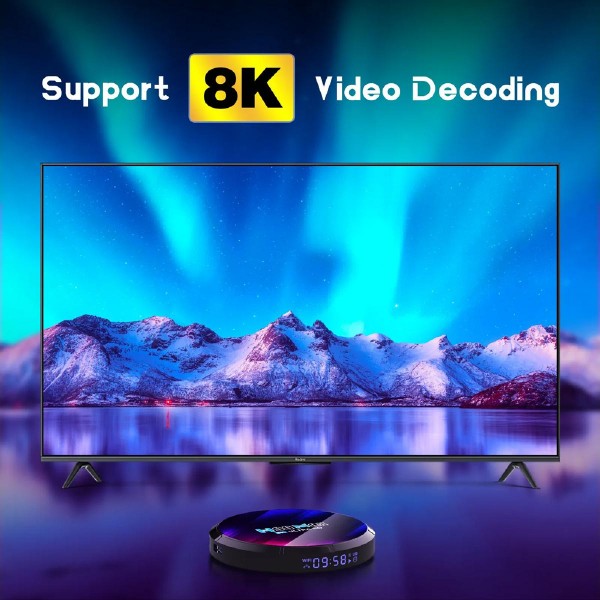 H96 TV Box Max RK3528, 8K, 4/32GB, Wi-Fi, Bluetooth, Android 13