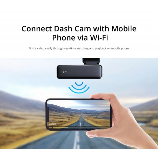 BOTSLAB dash κάμερα αυτοκινήτου HK30, 2MP/1080p, WiFi