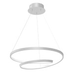 POWERTECH LED φωτιστικό οροφής HLL-0153, 25W, 4000K, Φ40cm, 1m, λευκό