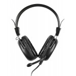 A4TECH Headset HS-30, 3.5mm, 40mm ακουστικά, μαύρα