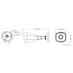 HIKVISION IP κάμερα HiWatch HWI-B140H, 2.8mm, 4MP, Η.265, IP67, PoE