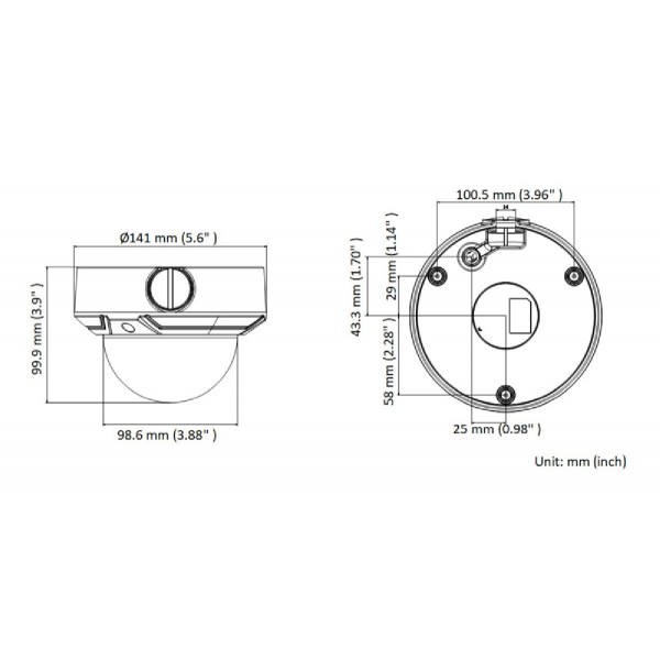 HIKVISION IP κάμερα HiWatch HWI-D640H-Z, POE, 2.8-12mm, 4MP, IP67 & IK10