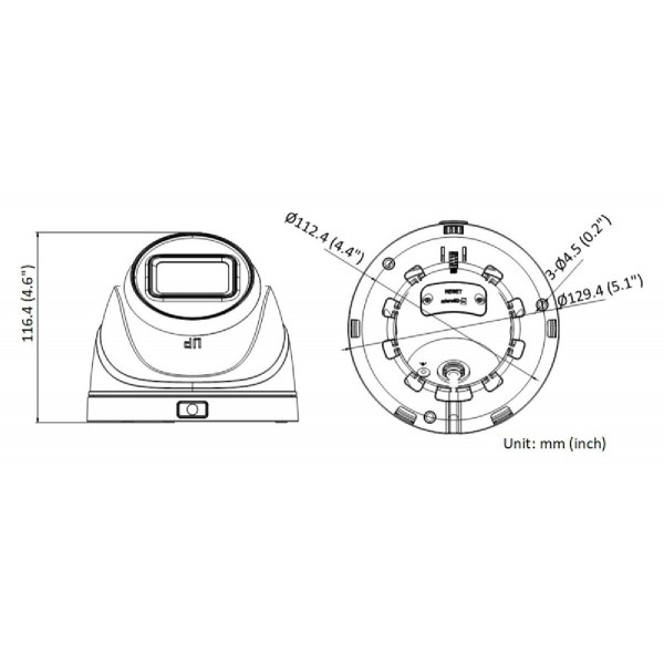 HIKVISION IP κάμερα HiWatch HWI-T641H-Z, POE, 2.8-12mm, 4MP, IP67