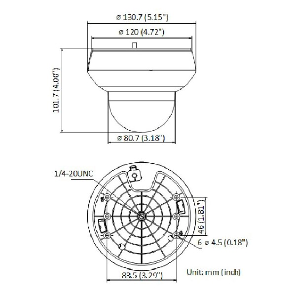 HIKVISION PTZ IP κάμερα HiWatch HWP-N2404IH-DE3, 2.8-12mm 4MP, IP67, PoE