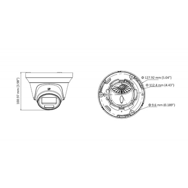 HIKVISION HIWATCH υβριδική κάμερα ColorVu HWT-T229-M, 2.8mm, 2MP, IP66