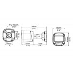 UNIARCH IP κάμερα IPC-B122-APF28, 2.8mm, 2MP, IP67, PoE, IR έως 30m