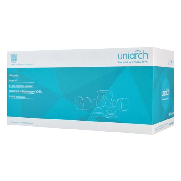 UNIARCH IP κάμερα IPC-B122-APF28, 2.8mm, 2MP, IP67, PoE, IR έως 30m