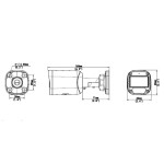 UNIARCH IP κάμερα IPC-B124-APF28K, 2.8mm, 4MP, IP67, PoE, SD, IR 30m