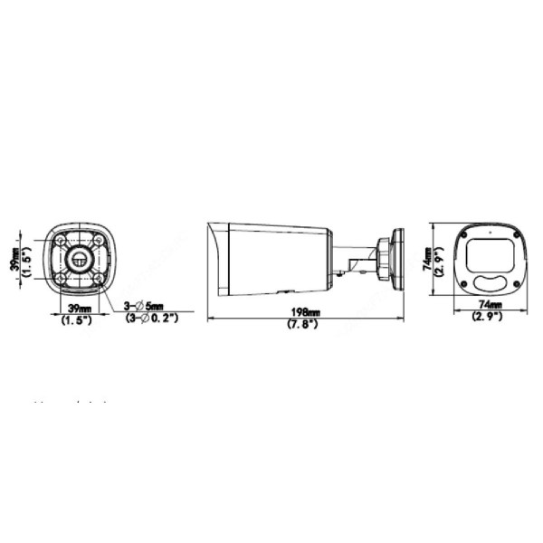 UNIARCH IP κάμερα IPC-B315-APKZ, 2.8-12mm, 5MP, IP67, PoE, SD, IR 50m