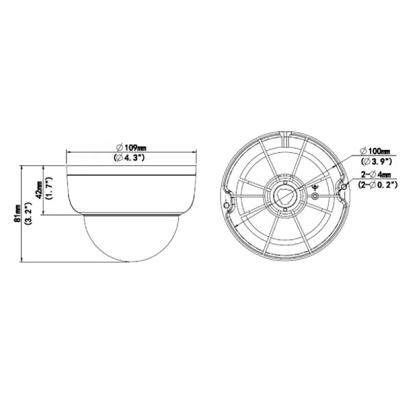 UNIARCH IP κάμερα IPC-D122-PF28, 2.8mm, 2MP, IP67/IK10, PoE, IR έως 30m