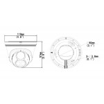 UNIARCH IP κάμερα IPC-T213-APF28W, 2.8mm 3MP, IP67, PoE, LED, SD, IR 30m