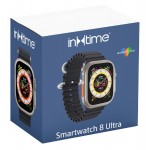 ΙΝΤΙΜΕ smartwatch 8 Ultra, 1.91", IP67, heart rate, ηχείο & mic, μαύρο