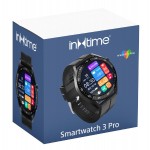 ΙΝΤΙΜΕ smartwatch 3 Pro, 1.28", IP67, heart rate, ηχείο & mic, μαύρο