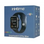 ΙΝΤΙΜΕ smartwatch 9 Pro Max, 2.1", IP67, heart rate, ηχείο & mic, μαύρο