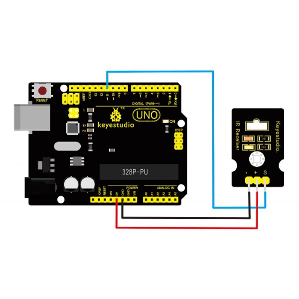 KEYESTUDIO digital IR receiver module KS0026, συμβατό με Arduino