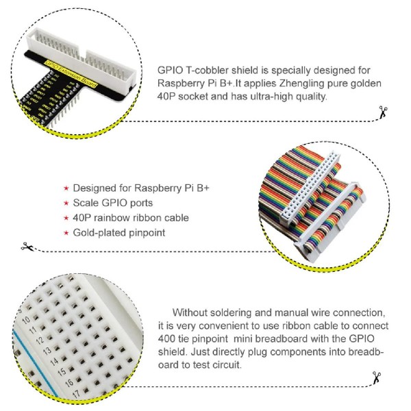 KEYESTUDIO GPIO breakout kit KS3018 για Raspberry Pi, V2.0