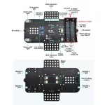 KEYESTUDIO 4WD mecanum robot car KS4031, για Micrο:bit, LEGO compatible